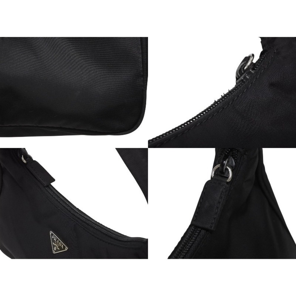 Prada Hobo handbag One Shoulder Hobo bag triangle logo black - Picture 7 of 8